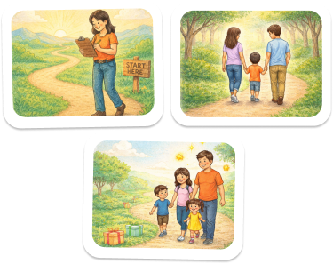 IAFT family support paths including Solo, Family Fun, and Reset